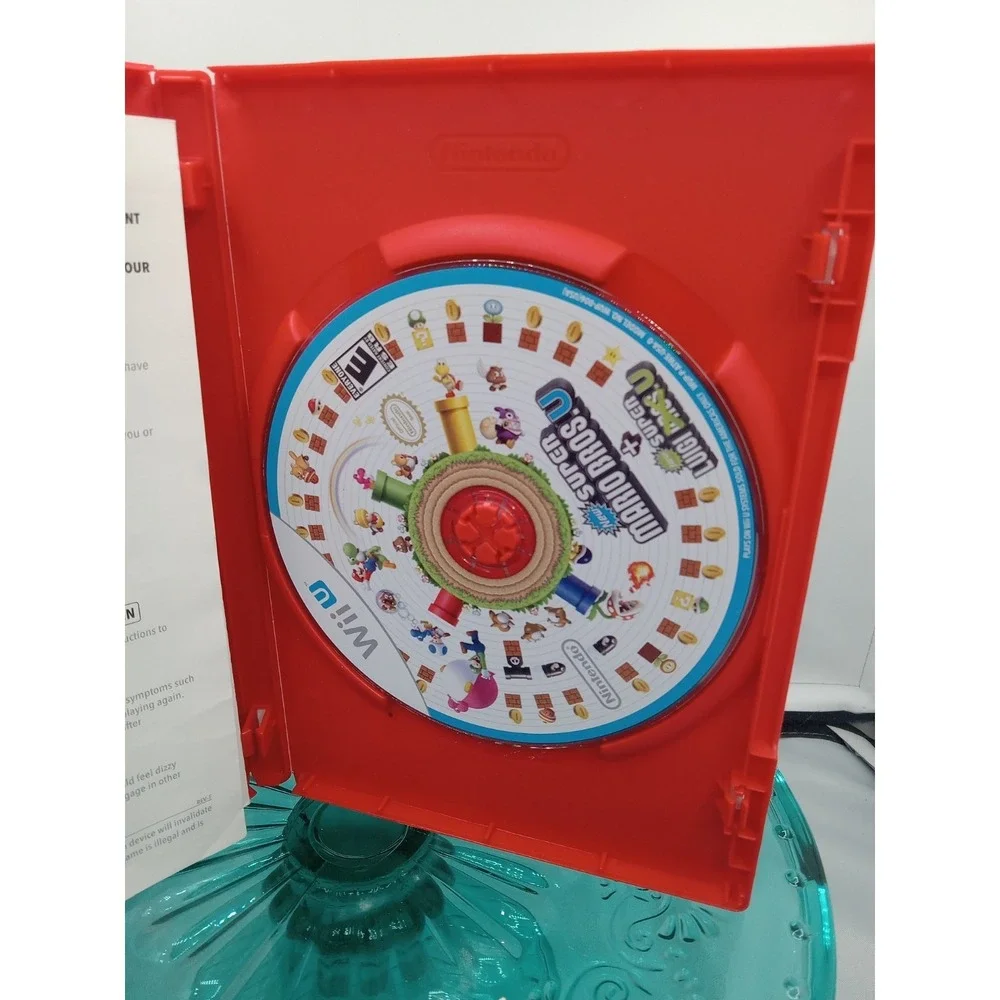 Super Mario Bros.‎ U + Used Super Luigi U (Nintendo Wii U, 2013) No Manual Faded